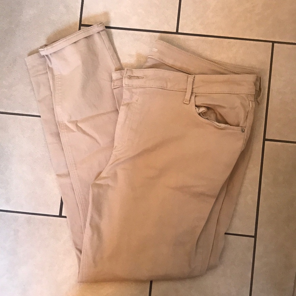 Khaki Old Navy Rockstar Super Skinny jeans